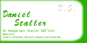 daniel staller business card